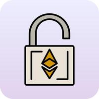 Ethereum UnLock Vector Icon