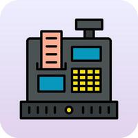 Cashier Machine Vecto Icon vector
