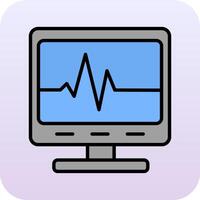 Ecg Reading Vector Icon