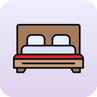 cama vecto icono vector