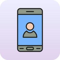 Mobile User Vector Icon