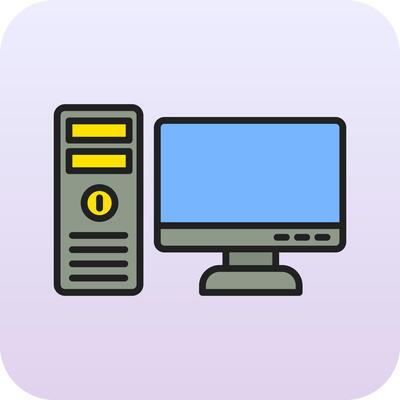 Computer Vecto Icon