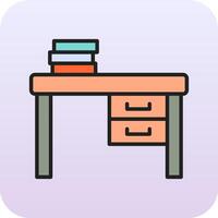 Work Desk Vector Icon