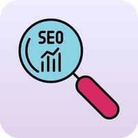 seo buscar vecto icono vector