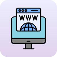 Domain Registration Vector Icon