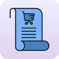Shopping List Vector Icon