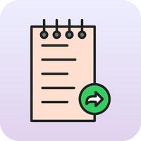 Notes Forward Vector Icon