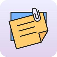 Sticky Notes Vector Icon