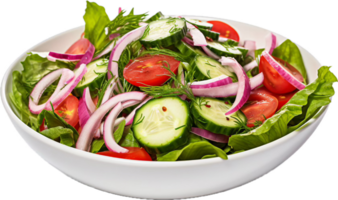 AI generated fresh salad with tomatoes cucumbers png