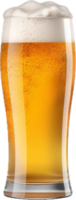 AI generated glass of fresh cold beer png