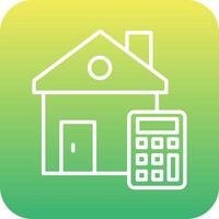 House Cost Calculator Vecto Icon vector