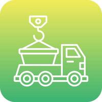 Skip Truck Vecto Icon vector