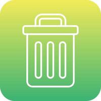 Trash Bin Vecto Icon vector