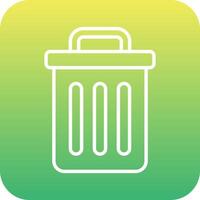 Trash Bin Vecto Icon vector