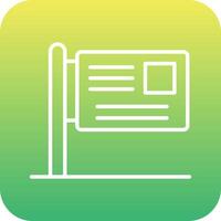 Billboard Vecto Icon vector