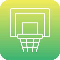 Basketball Hoop Vecto Icon vector