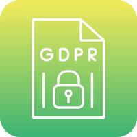 GDPR Vecto Icon vector