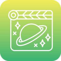 Space Film Vecto Icon vector