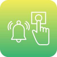 Emergency Alarm Button Vecto Icon vector