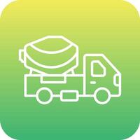 Cement Truck Vecto Icon vector