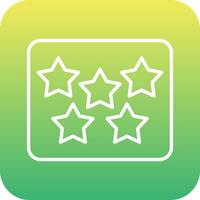 Five Star Vecto Icon vector