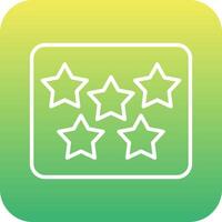 Five Star Vecto Icon vector