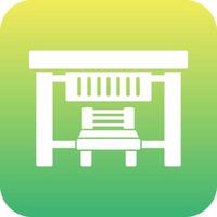 Bus Stop Vecto Icon vector