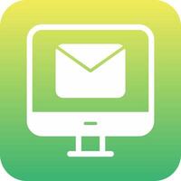 Computer Email Vecto Icon vector