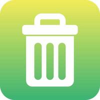 Trash Bin Vecto Icon vector