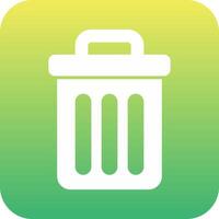 Trash Bin Vecto Icon vector