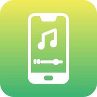 Mobile Music Player Vecto Icon vector