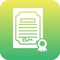 Certificate Vecto Icon vector