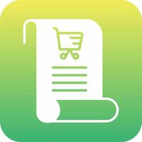Shopping List Vecto Icon vector