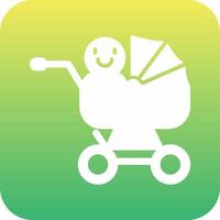 Baby Cart Vecto Icon vector