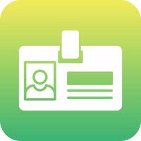 Identity Card Vecto Icon vector