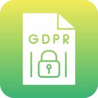 GDPR Vecto Icon vector