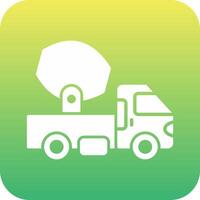 Cement Truck Vecto Icon vector