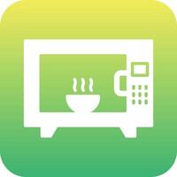 Microwave Oven Vecto Icon vector