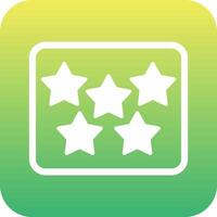 Five Star Vecto Icon vector