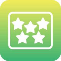 Five Star Vecto Icon vector