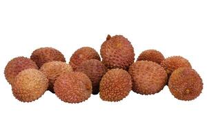 Lichee without background. Sweet and juicy litchi fruits. photo