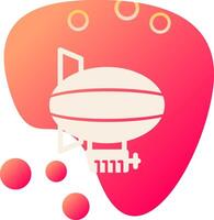 dirigible vecto icono vector