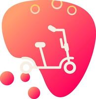 patada scooter vecto icono vector