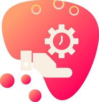 hora administración vecto icono vector