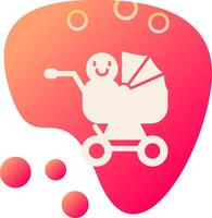 Baby Cart Vecto Icon vector