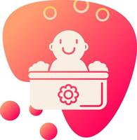 Baby Bath Vecto Icon vector