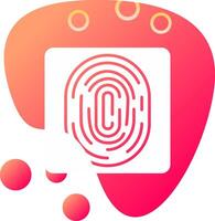 Fingerprint Vecto Icon vector