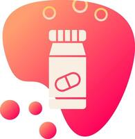 Pills Bottle Vecto Icon vector