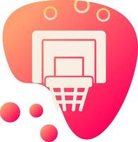 Basketball Hoop Vecto Icon vector