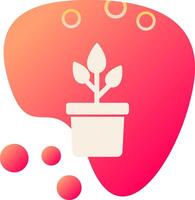 Plant Pot Vecto Icon vector